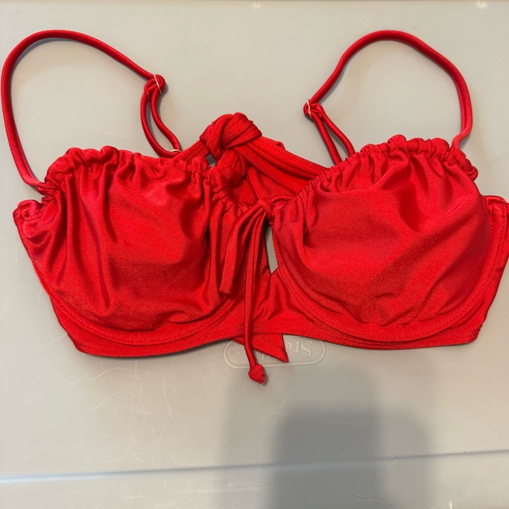 Somerfield Swim Red Ruched Bikini